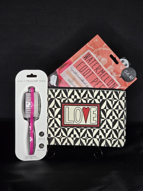 Brighton Other - 3 pc. Pamper & Pedicure Set with Brighton "Love" Designer Canvas Pouch
